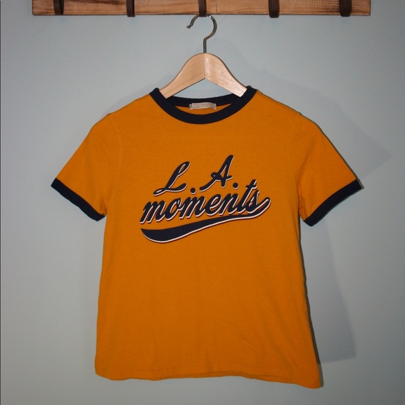 Orange Cropped Graphic Tee - Picture 2 of 4